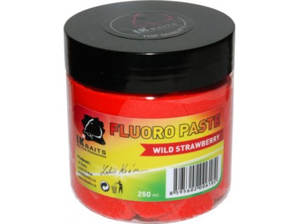 LK Baits Boilie Paste Fluoro Wild Strawberry 250ml