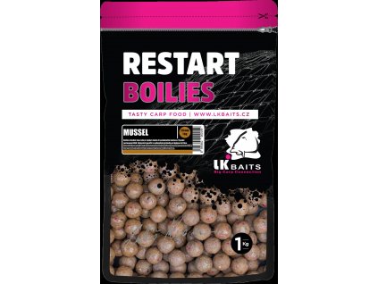 LK Baits ReStart Boilies Mussel 24 mm, 1kg