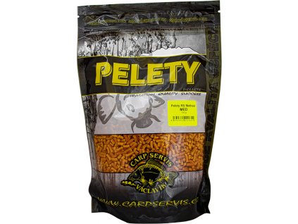 Pelety RS Method - 700 g/Med/žlutá