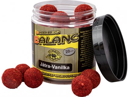 Boilies Balanc - 120 g/20 mm/Játra-Vanilka