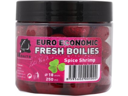 LK Baits Fresh Boilie Euro Economic Spice Shrimp 18mm 250ml