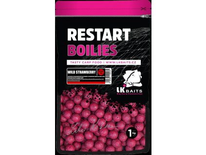 LK Baits ReStart Boilies Wild Strawberry 18 mm, 1kg
