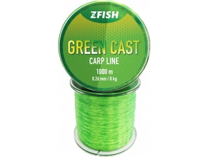 ZFISH Vlasec Green Cast Carp Line 1000m (Průměr 0,26 mm)