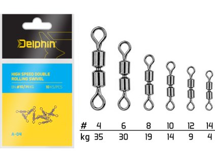 Hi speed double rolling swivel A-04 (Velikost BN/4)