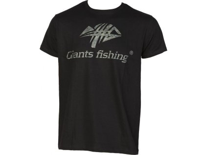 Giants fishing Tričko pánské černé Camo Logo