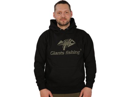 Giants Fishing Mikina s kapucí černá Camo Logo|vel. 3XL
