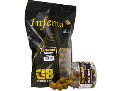 Carp Inferno Rozpustné Boilies Nutra Line Banán/Oliheň|20 mm 1 kg