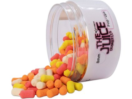 Bait-Tech plovoucí nástraha The Juice Dumbells - Pop-Ups 8 mm 100 ml