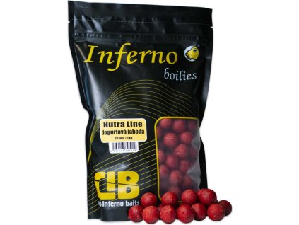 Carp Inferno Boilies Nutra Line - Jogurtová Jahoda|24 mm 1 kg