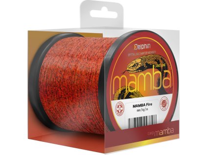 Delphin MAMBA Carp / Fire (Velikost 0,26mm 5,2kg 300m)