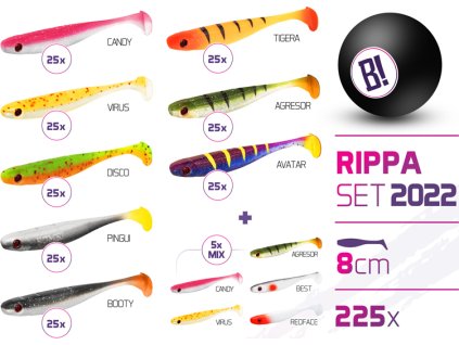 Sada nástrah BOMB Rippa barvy 2022 8cm / 225ks