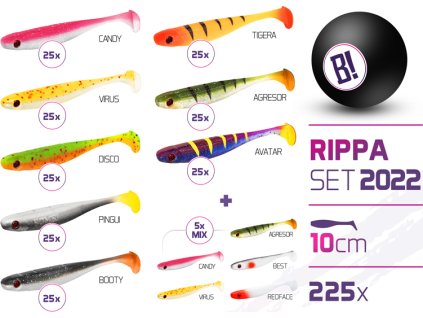 Sada nástrah BOMB Rippa barvy 2022 10cm / 225ks