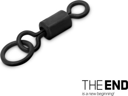 Kaprařský obratlík s kroužkem Delphin THE END Ring Swivel / 10ks