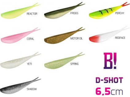 Umělá nástraha BOMB! D-SHOT / 5ks (Velikost 6,5cm/Reactor)