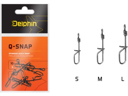 Přívlačová rychlospojka Delphin Q-SNAP / 10ks / 0,6mm (Velikost S, Varianta Přívlačová rychlospojka Delphin Q-SNAP / 10ks / 0,6mm)