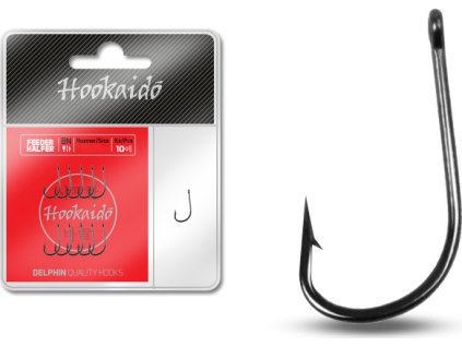 Háček Delphin HKD Feeder HALFER ring / 10+1ks (Velikost BN/8)