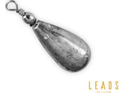 Delphin LEADS Hruška s obratlíkem / 5ks (Velikost 3g)