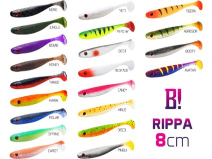 Umělá nástraha BOMB! Rippa / 5ks (Velikost 8cm/NERO, Varianta Umělá nástraha BOMB! Rippa / 5ks)