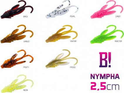 Umělá nástraha BOMB! Nympha / 10ks (Velikost 2,5cm/BRICK)