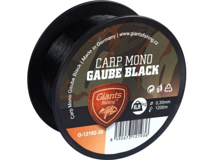 Giants fishing Vlasec Carp Mono Gaube Black