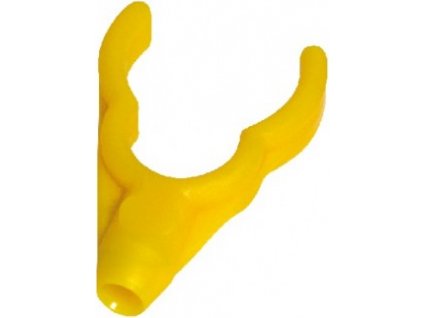 Daemons rohatinka, plastová, žlutá otvor 5mm varianta: zadní "U"