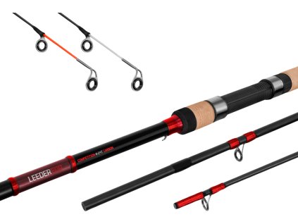 Delphin LEEDER Feeder + 2 špičky 360cm/120g/3 díly Delphin LEEDER Feeder + 2 špičky