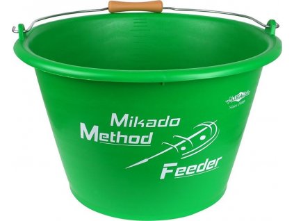 Vědro - MIKADO METHOD FEEDER 17L (GREEN)