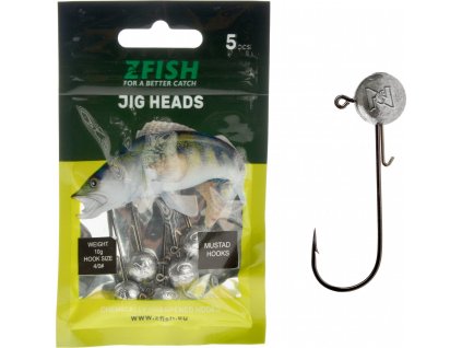 Zfish Jig Head Premium - 5 ks (Gramáž 3 g - Háček 1/0)