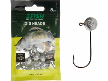 Zfish Jig Head Simply 5 ks (Gramáž 1,5 g - Háček 1)