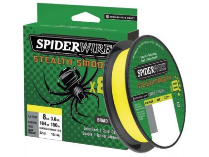 Šňůra SPIDERWIRE Stealth Smooth 8 Yellow 150m