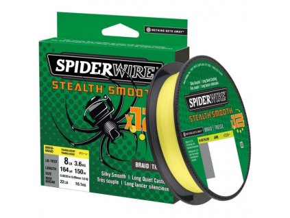 Šňůra SPIDERWIRE Stealth Smooth 12 Yellow 150m