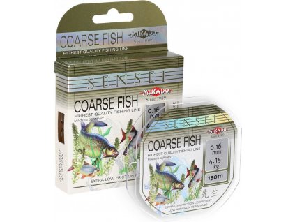 Vlasec - SENSEI COARSE FISH 0.16 mm - 150 m Nosnost : 4.15kg 1 cívka