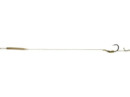 Návazec - CARP LEADER "UNIVERSAL RIG" Model 1 23 cm / 25 lbs - háček vel. 4 - 2ks