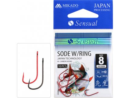 HÁČEK - SENSUAL - SODE W/RING VEL. 14 RED - 10 ks