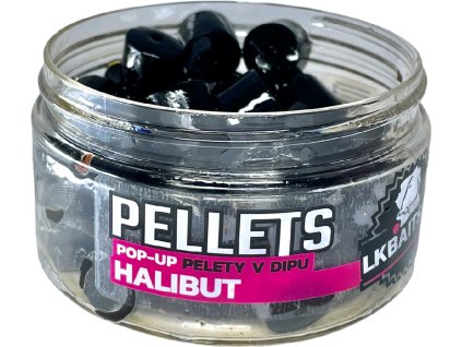 LK Baits POP-UP Pelety v dipu Halibut 12mm, 40g