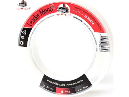 Hell-Cat Vlasec návazcový Leader Mono FC 50m|1,40mm, 76kg