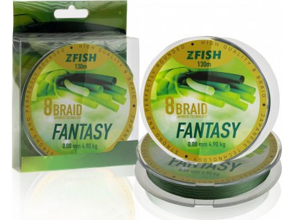 Zfish Šňůra Fantasy 8-Braid 130m (Průměr 0,08mm)