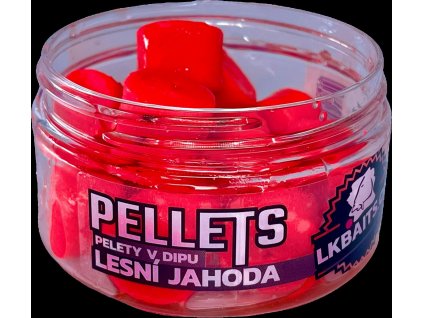 LK Baits Pelety v dipu Lesní Jahoda 17mm, 60g