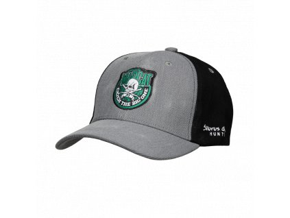 Kšiltovka Skull Badge Cap GREY MELANGE