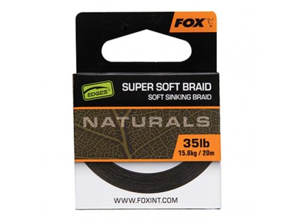 Potápivá šňůra Fox EDGES™ Naturals Super Soft Braid