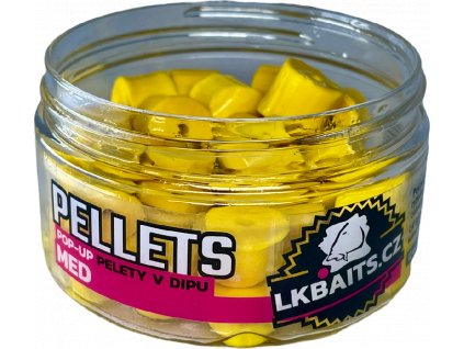 LK Baits POP-UP Pelety v dipu Med 12mm, 40g