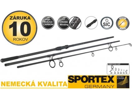 Kaprové pruty SPORTEX Competition Carp CS-4 3díl 365cm / 3,25lbs