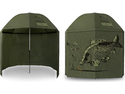 Deštník s bočnicí Delphin BigONE CARP