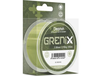 Delphin GRENIX / zelená (Velikost 0,181mm 2,40kg 250m)