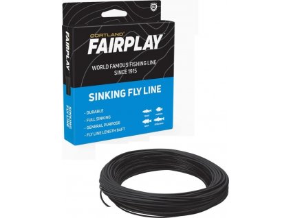 Cortland muškařská šnůra FairPlay Sinking TYPE 2 Black Fresh/Salt|WF8S 84ft