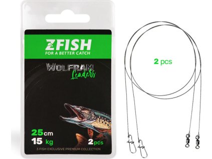 ZFISH Lanko Wolfram Leader - 2ks (Délka 15cm/7Kg)