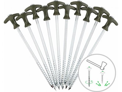 ZFISH Kolíky Bivvy Peg Set 20cm/10ks