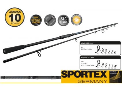 Kaprové pruty SPORTEX Advancer CS-2 Carp 12ft/366cm - 3,00lbs