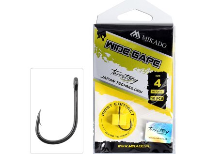 HÁČEK - TERRITORY - WIDE GAPE VEL. 6 - TEFLONOVÝ POTAH - 10 ks