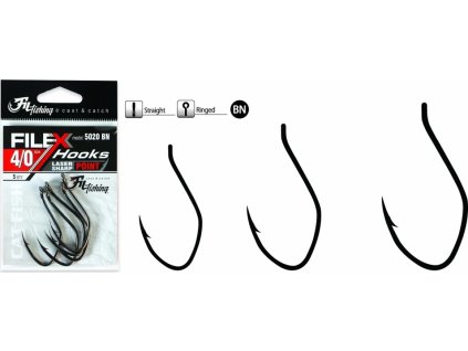 Filfishing Háčky Filex Hooks 5020BN (Velikost Háčku 4/0)